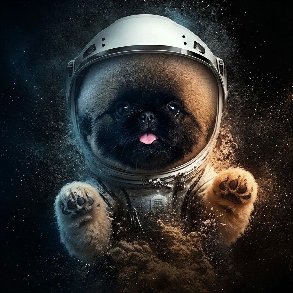 Pluto in an astronaut suit